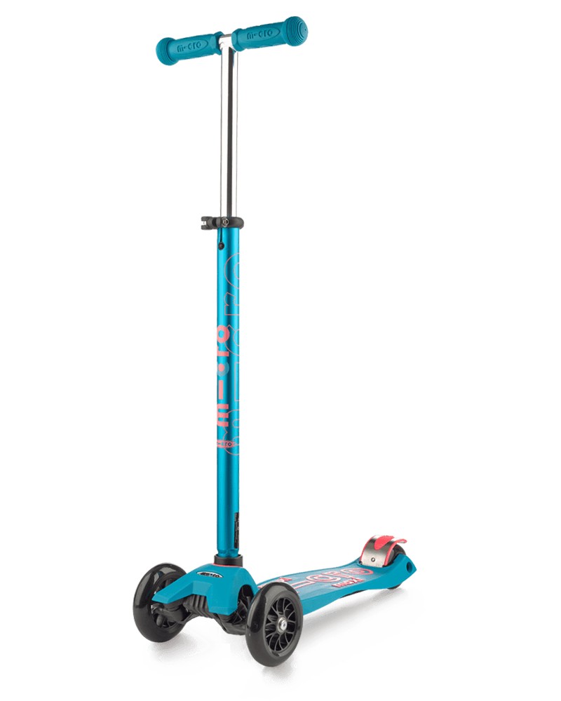 

Трехколесный самокат Maxi Micro Deluxe Aqua голубой с розовым (не светящиеся колеса)