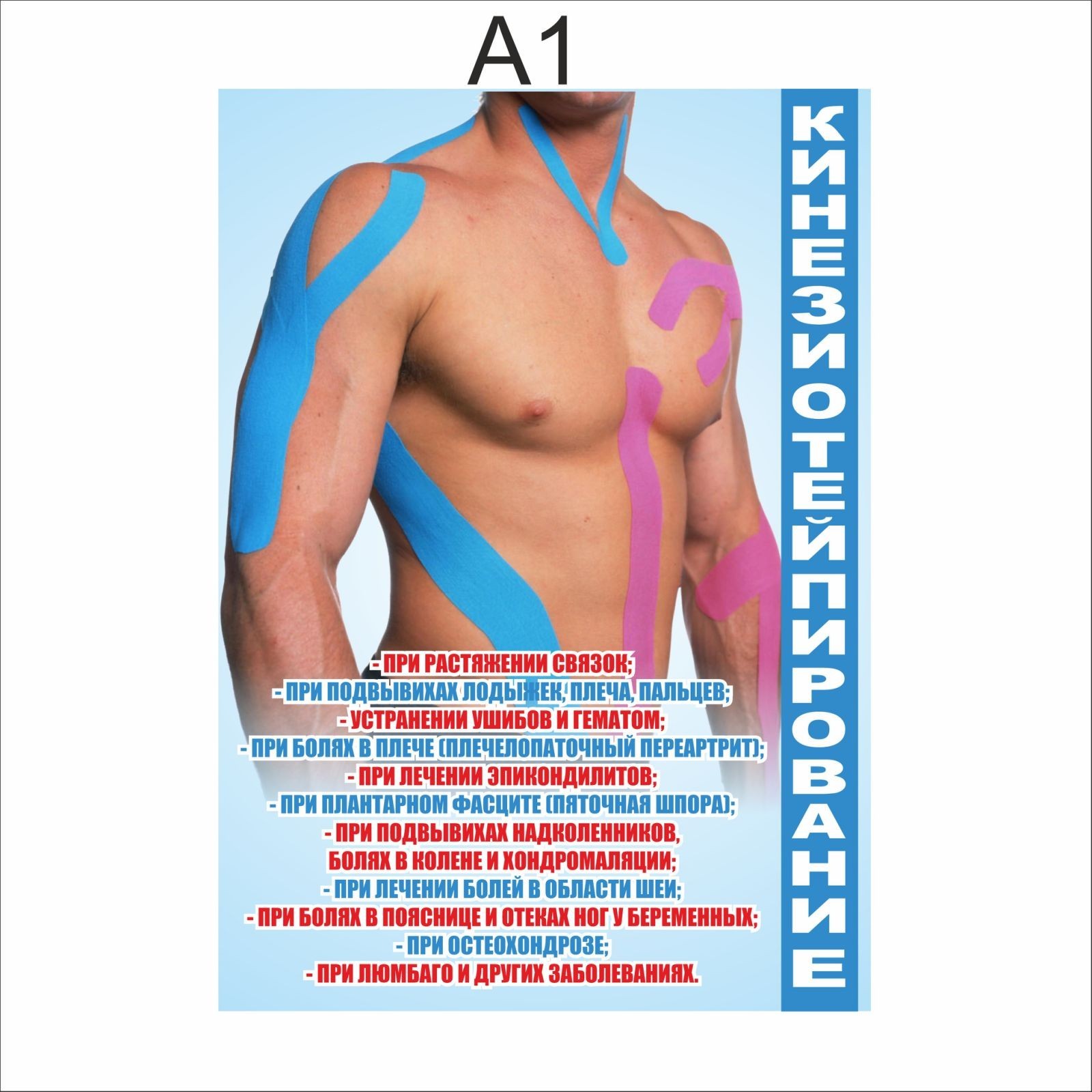 

Плакат Beauty Special Кинезиотейпирование А1 (5449)