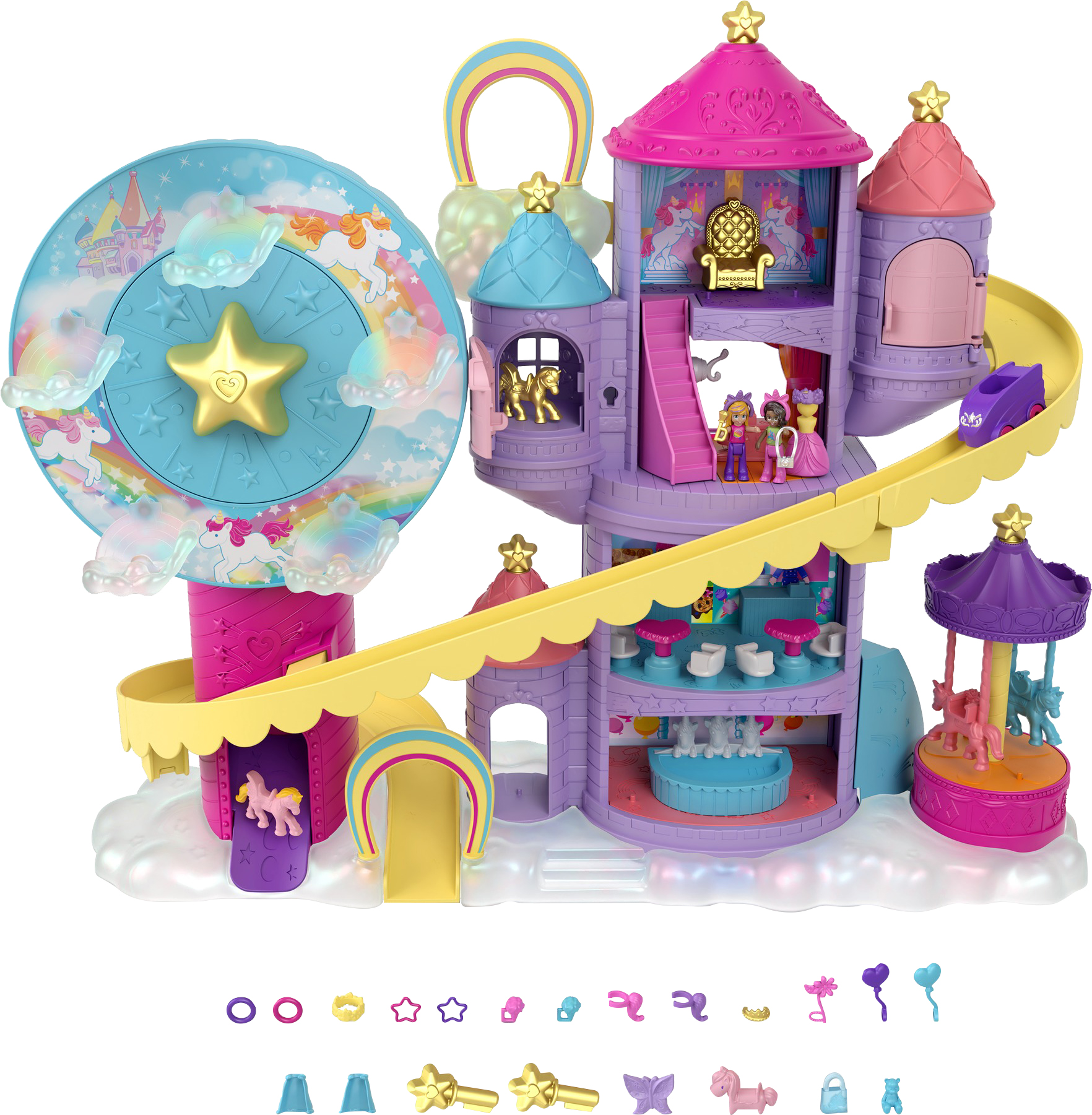 

Игровой набор Polly Pocket Парк развлечений из Полливиля (GYK44)