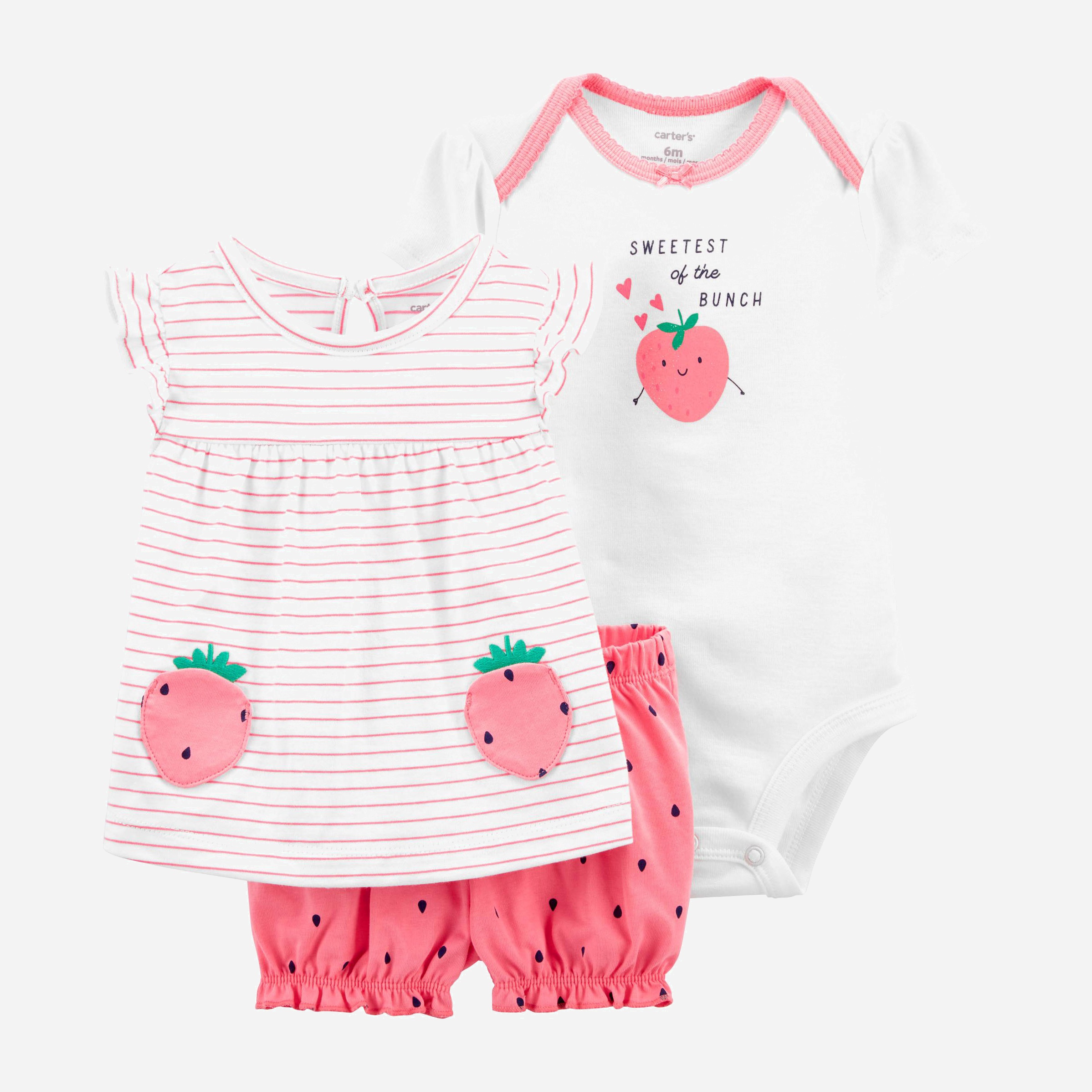 

Комплект (майка + боди + шорты) Carters 1K443410 76-81 см Multicolor