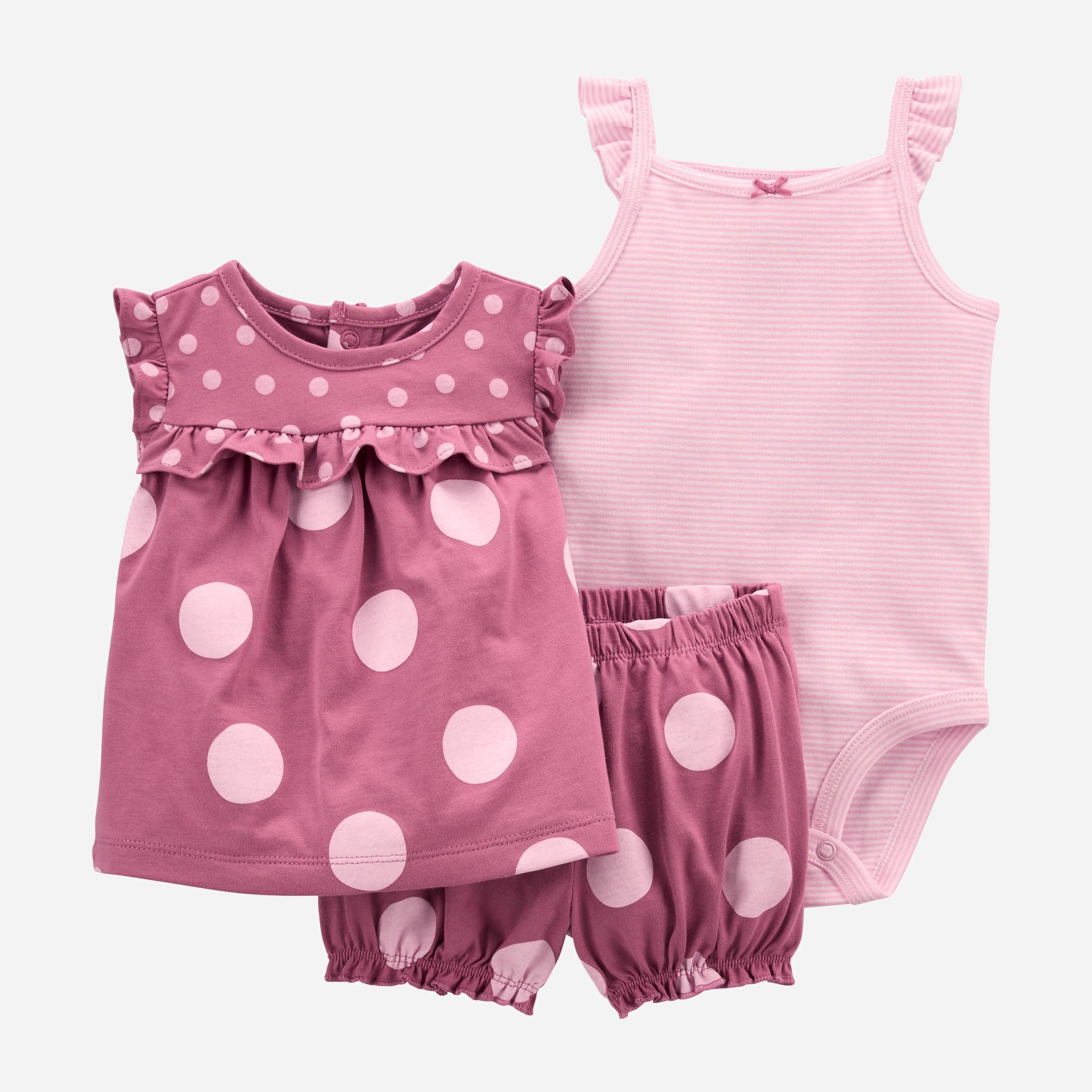 

Комплект (майка + боди + шорты) Carters 1K443710 81-86 см Multicolor