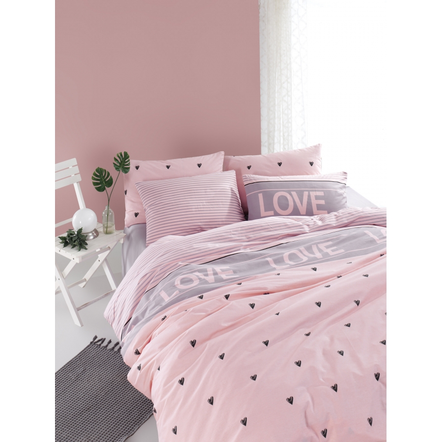 

Постельное белье Lotus Home Perfect Love you Евро турция, ранфорс