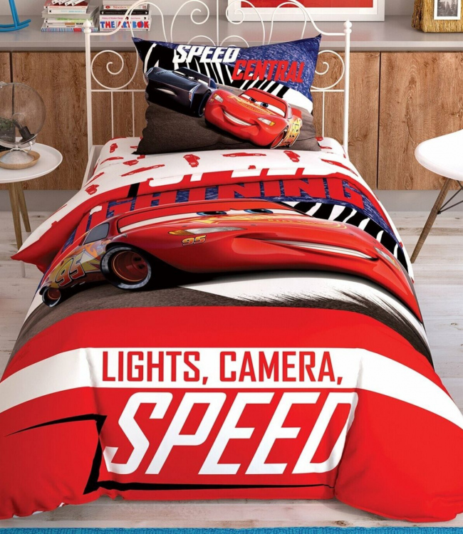 

Постельное белье Tac Disney Disney Cars Spectator Детский (простынь на резинке) турция, ранфорс