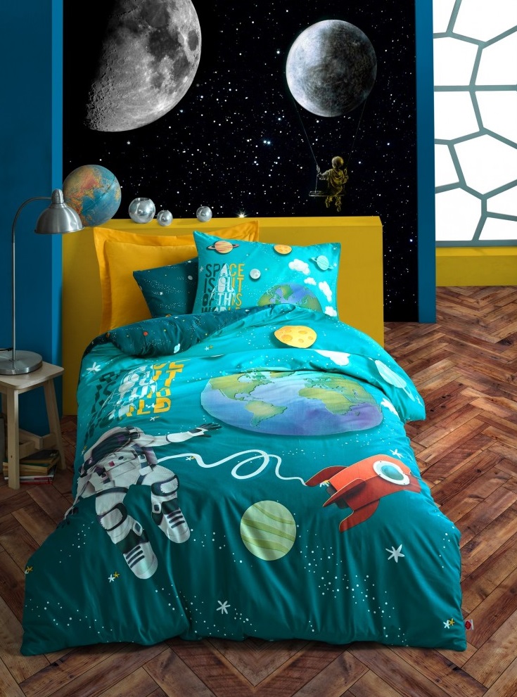 

Постельное белье Cotton Box Little Astronaut Детский турция, ранфорс