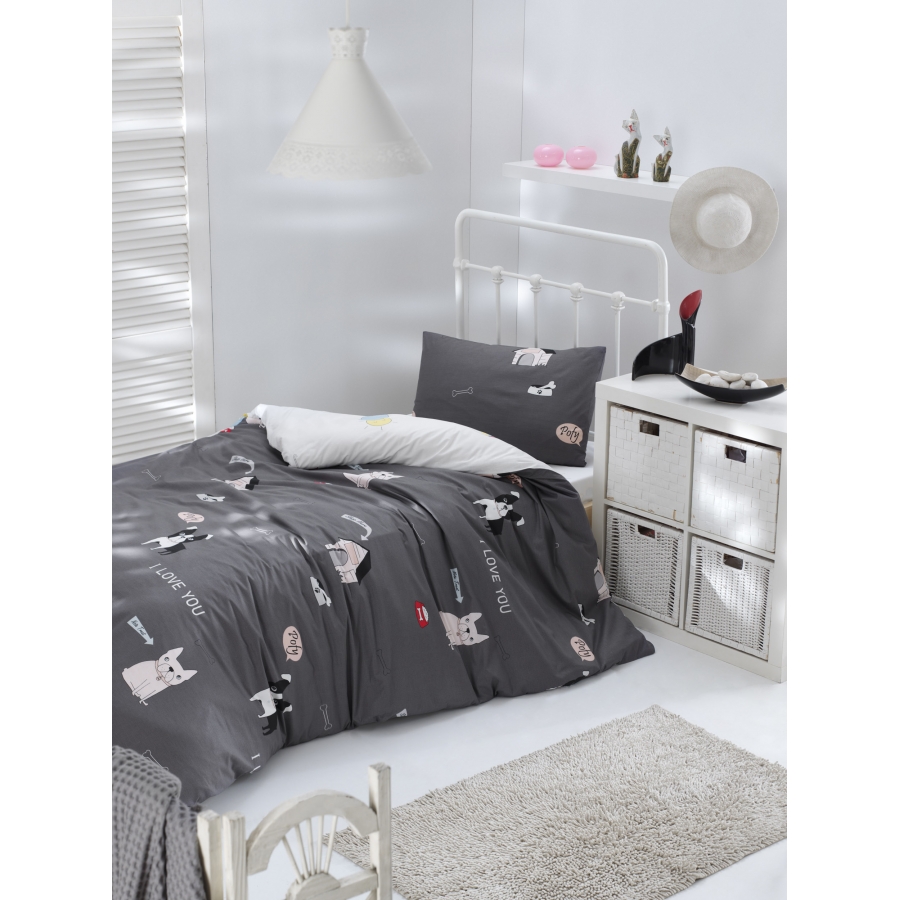 

Постельное белье Lotus Home Perfect Woof Полуторный турция, ранфорс