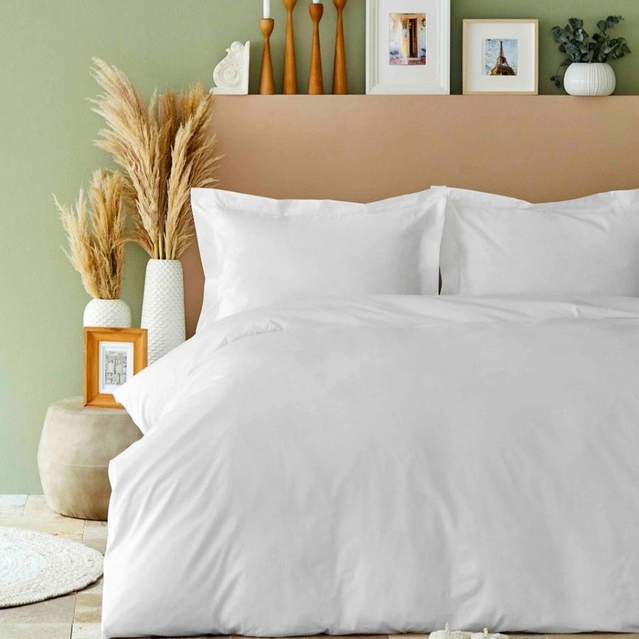 

Постельное белье Karaca Home Back To Basic beyaz Евро турция, ранфорс