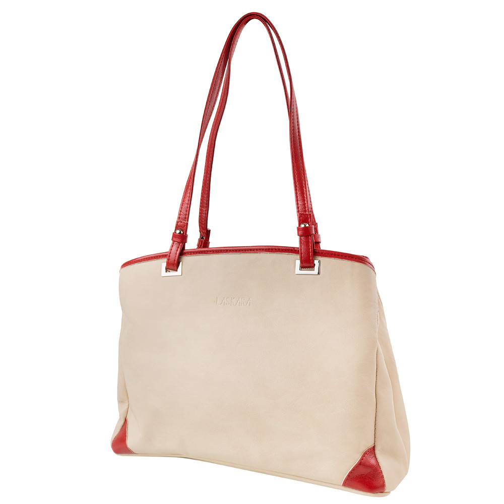 

Повседневная сумка-шоппер женская Laskara 32х24х13 см Бежевый