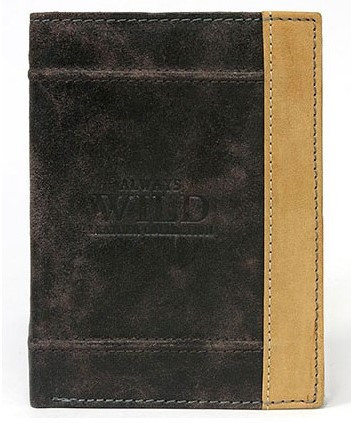 

Кожаное мужское портмоне Always Wild 13х9,5х2 см Коричневый