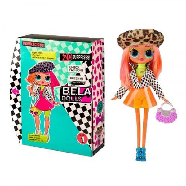 

Игровой набор кукла Neonlicious "Bela Dolls" с аксесуарами 27 см. B-BL1150-2