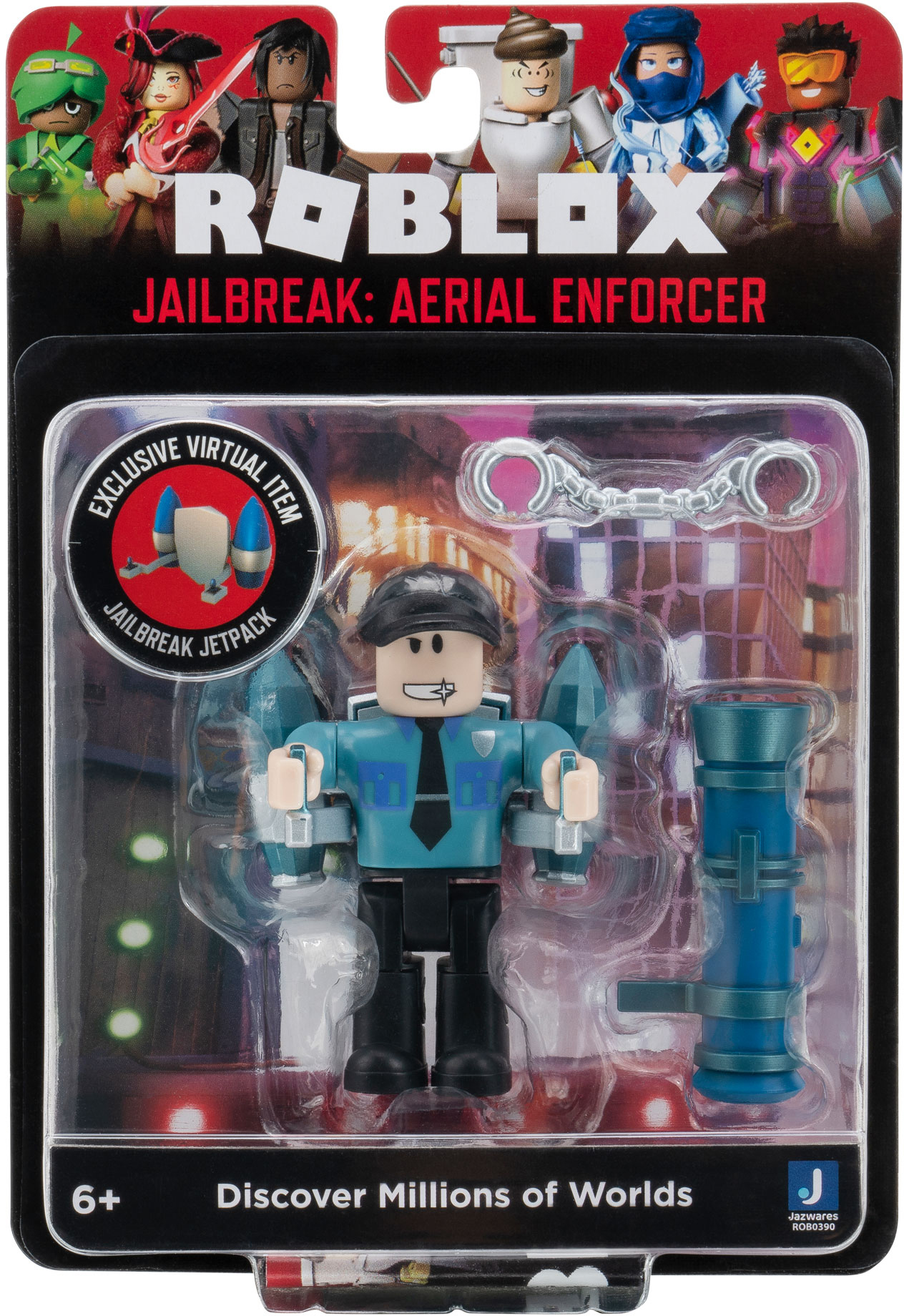 Игровая коллекционная фигурка Jazwares Roblox Core Figures Jailbreak Aerial  Enforcer W9 (ROB0390) – фото, отзывы, характеристики в интернет-магазине  ROZETKA | Купить в Украине: Киеве, Харькове, Днепре, Одессе, Запорожье,  Львове