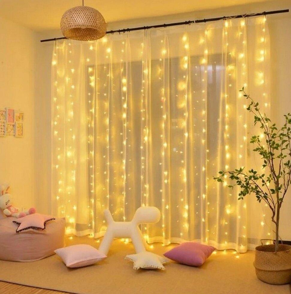 

Гирлянда штора 425LED 3х2.5м 220В 8 режимов Garland RD-231 Теплый (М-439)