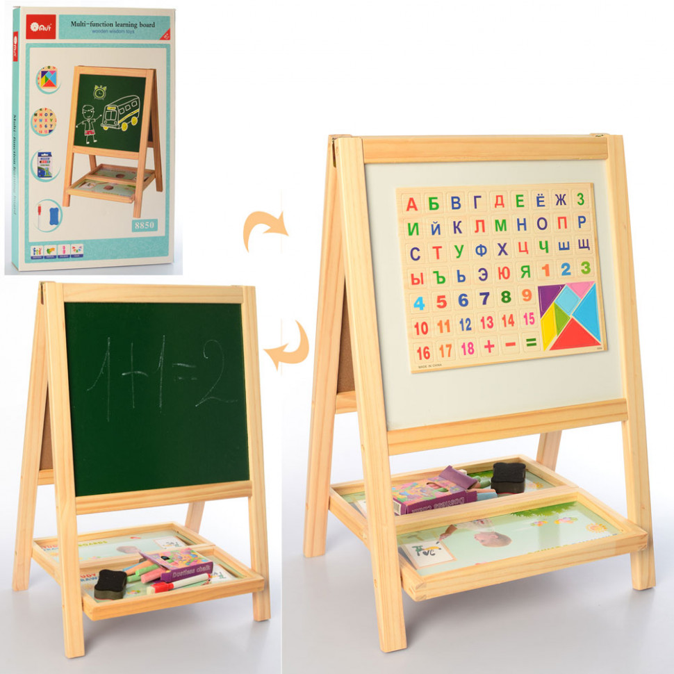 

Игрушка деревянная Мольберт METR+ 34х51х5 см (det0003722) Белый