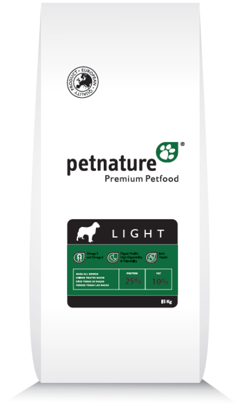 

Сухой корм PetNature Light для взрослых собак всех пород контроль веса курица 3 кг