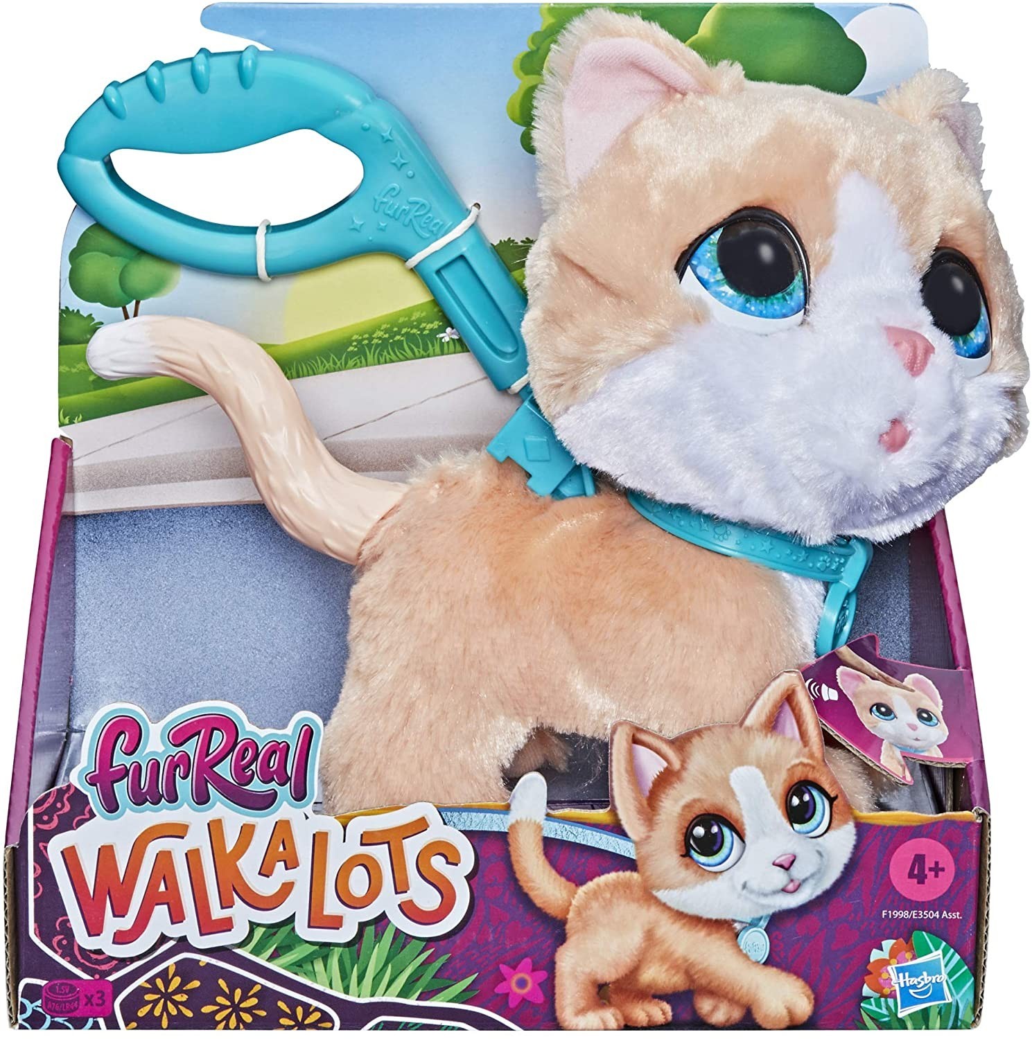 

Интерактивная игрушка Hasbro Furreal Friends Большой питомец на поводке Кот