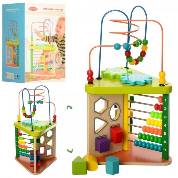 

Центр деревянный развивающий Vivi wood toy (MD 1300), лабиринт, сортер