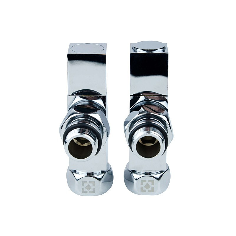 

Радиаторный комплект кранов угловой Raftec Chrome RV-5034 1/2"x3/4"