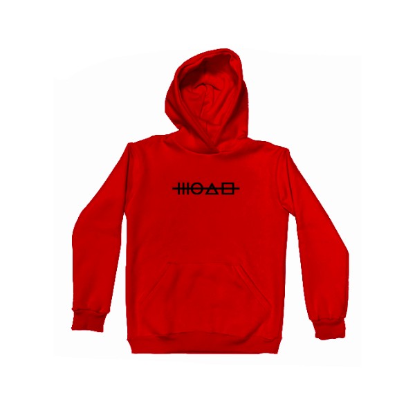 

Худи Детская для девочек с утеплением Игра В Кальмара Знаки Размер 128 см Цвет красный - MyTee