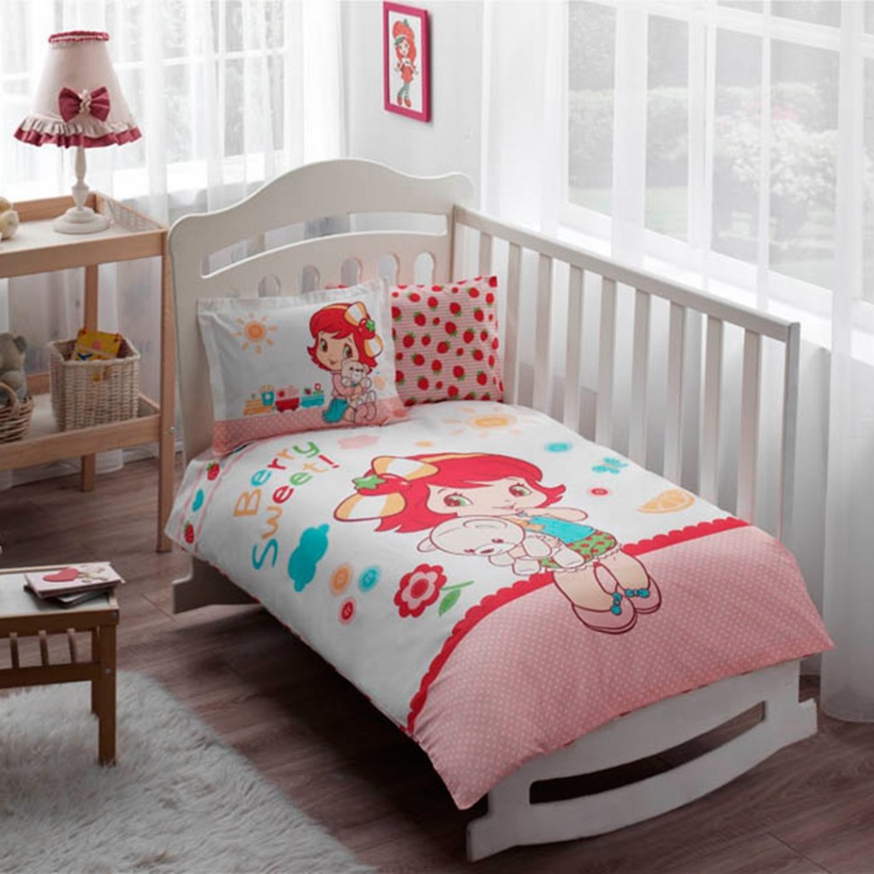 

Постельное белье для новорожденных TAC Strawberry Shortcake Sleepy Baby 100x150 60117827