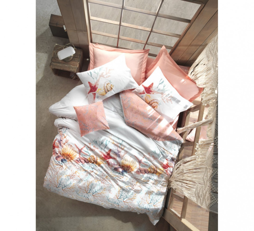 

Комплект постельного белья из ранфорса Cotton Box Maritime Lara pembe евро 010077630