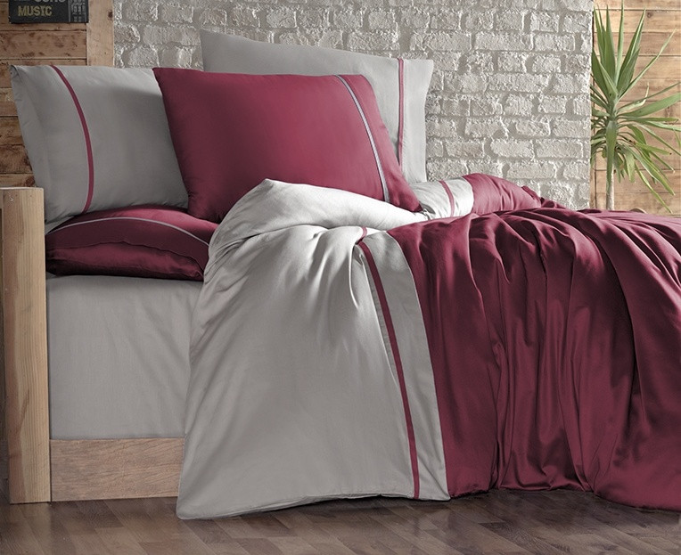 

Постельное белье First Choice S-66 Bordo Bej евро m015715
