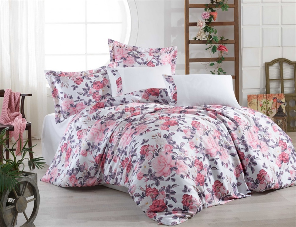 

КПБ Hobby Crash Sateen Natalie кремовый евро 8698499143708