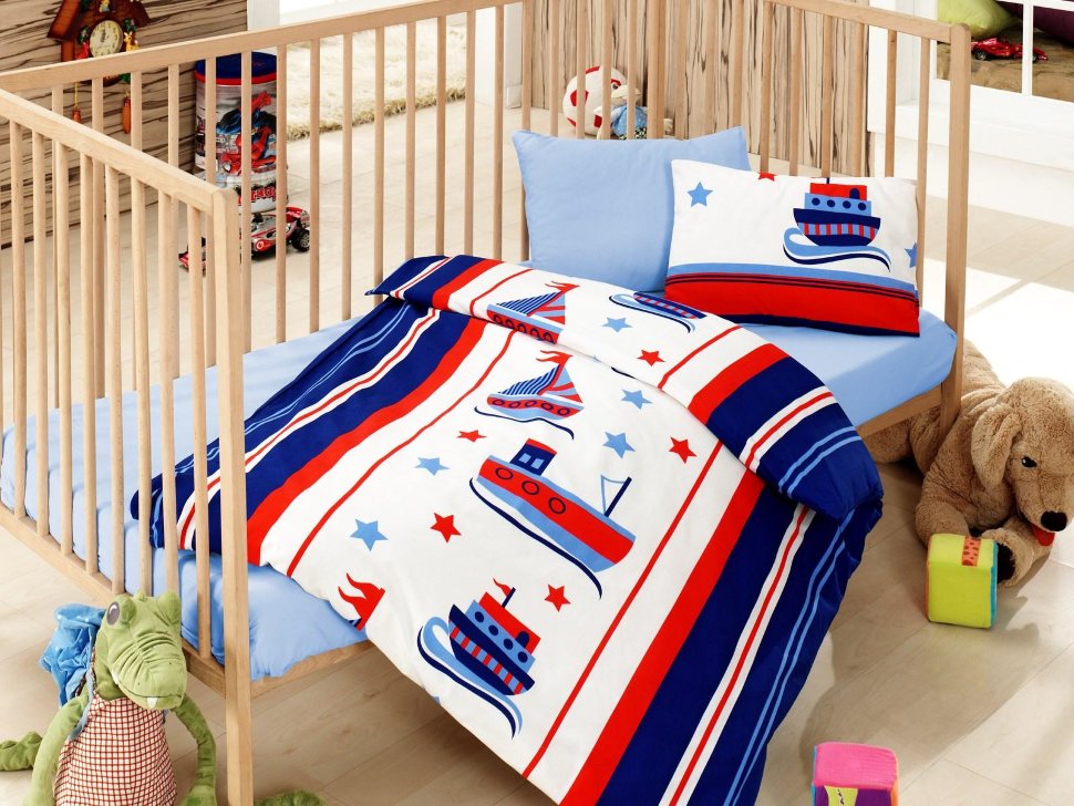 

Постельное белье для новорожденных Cotton Box Denizci Mavi 100x150 08007743