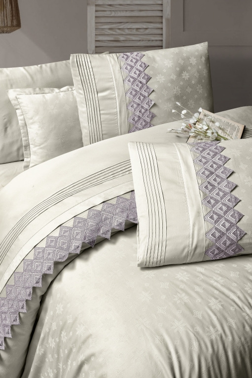

Постельное белье First Choice V.I.P Moon Light Latina lilac евро m017527