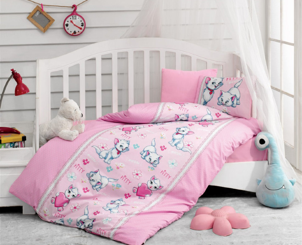 

Постельное белье для новорожденных Cotton Box Miyav Pembe 100x150 08007759