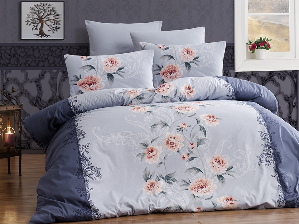 

Постельное белье First Choice Karen lacivert евро m014900