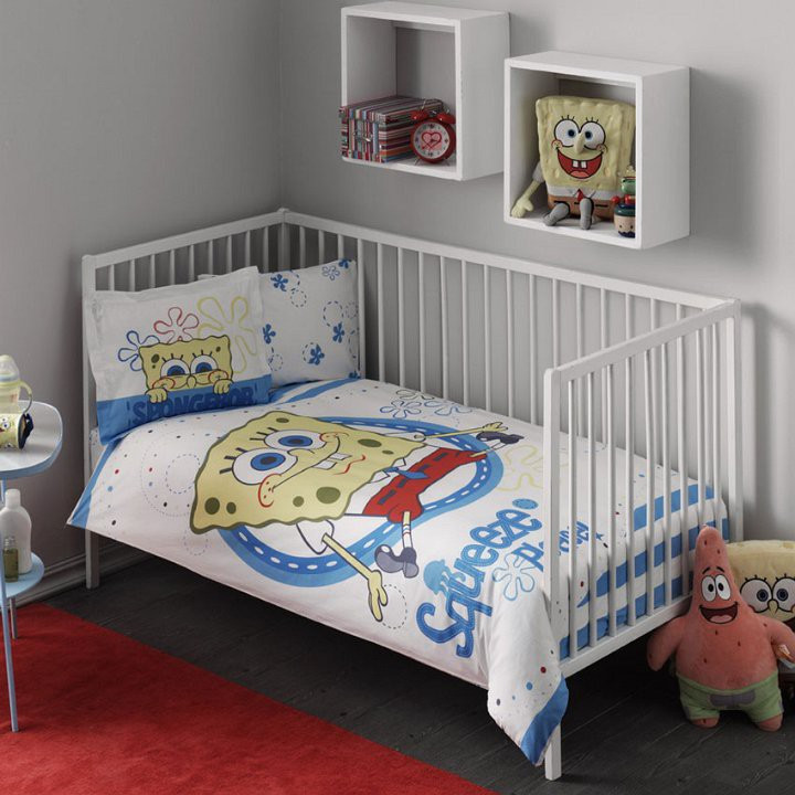 

Постельное белье для новорожденных TAC Sponge Bob Baby 100x150 60100982