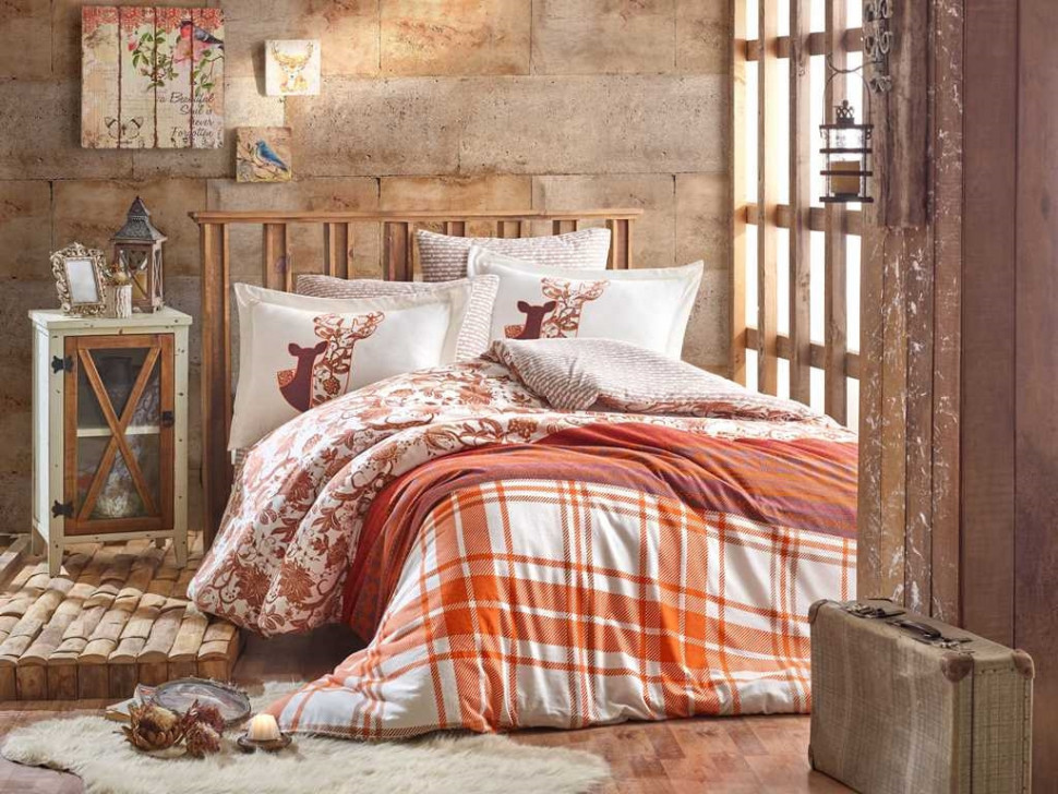 

Постельное белье Flannel Hobby Valentina коричневый евро 8698499140226
