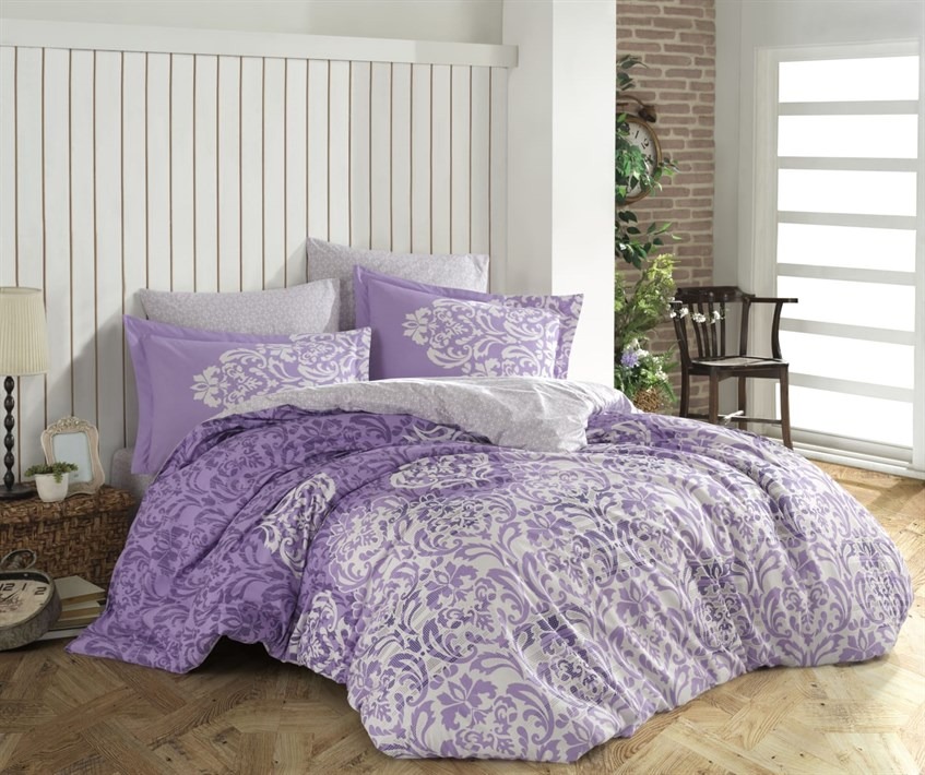 

Постельное белье Poplin Hobby Serenity сиреневый евро 8698499151710