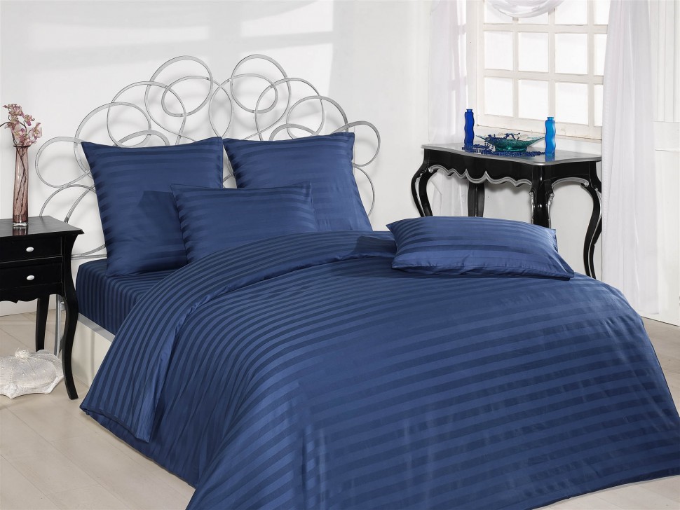 

Постельное белье Altinbasak Always Lacivert семейный 160x220x2 m013587