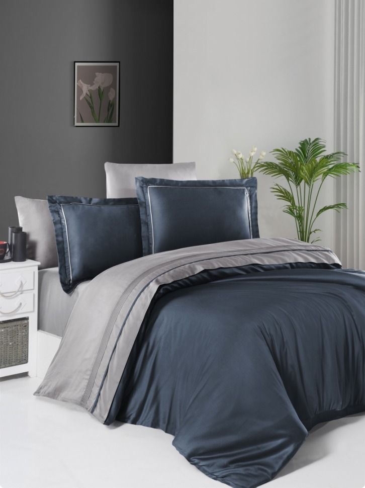 

Постельный комплект First Choice S-18 Serenity denim & grey евро m017877