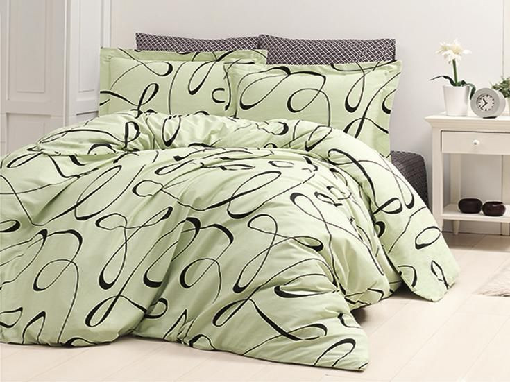 

Постельное белье First Choice Calisto yesil евро m014117