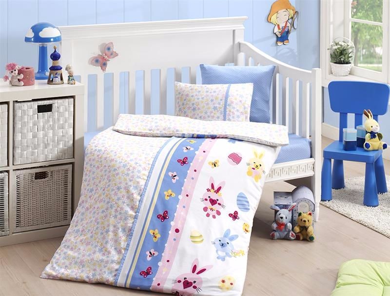 

Детское бамбуковое постельное белье в кроватку First choice Sweet Toys mavi 100x150 m013963