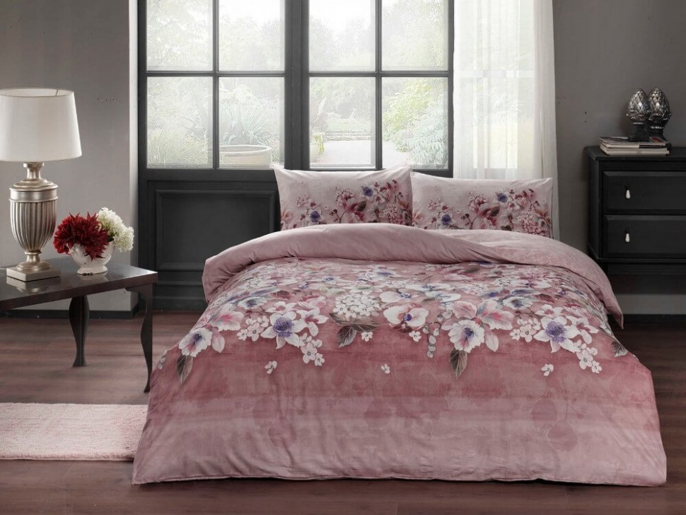 

Постельное белье ранфорс TAC Liza gulkurusu евро 60241872