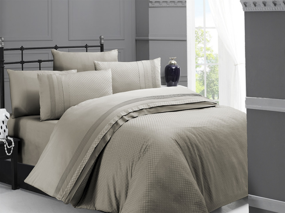

Постельное белье First Choice DLX-S10 Square Style toprak евро m015738