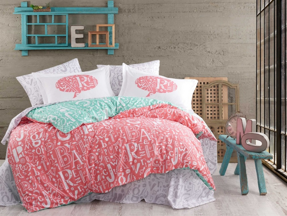 

Постельное белье Poplin Hobby Dream коралловый евро 8698499142930