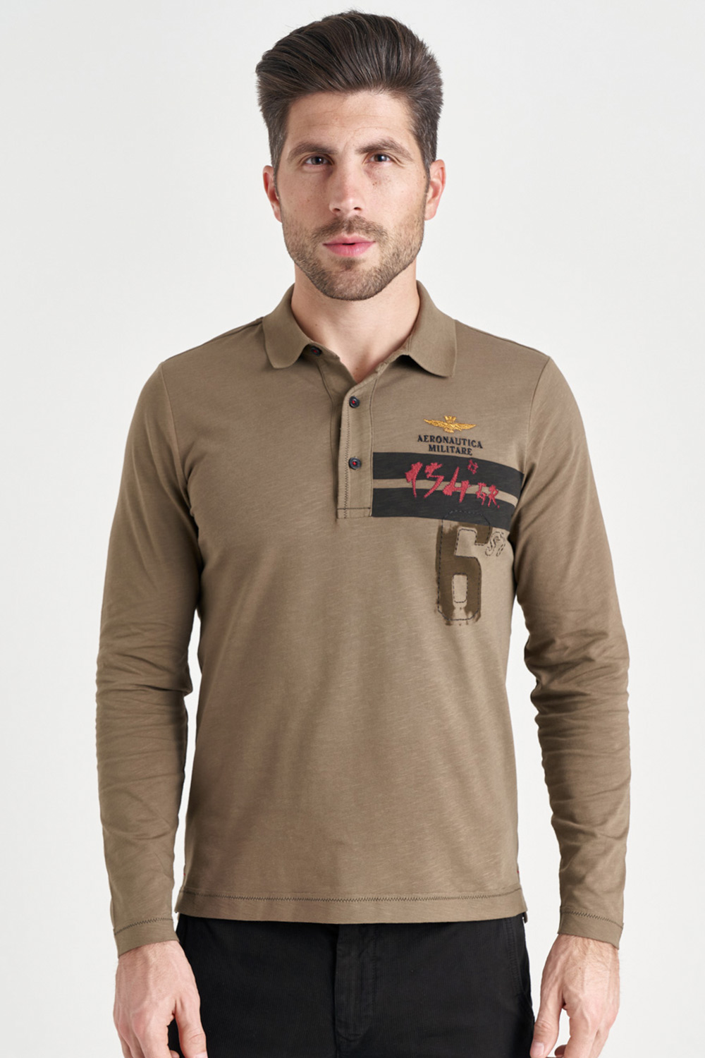 

Поло с длинными рукавами Aeronautica Militare 4465 XXXL