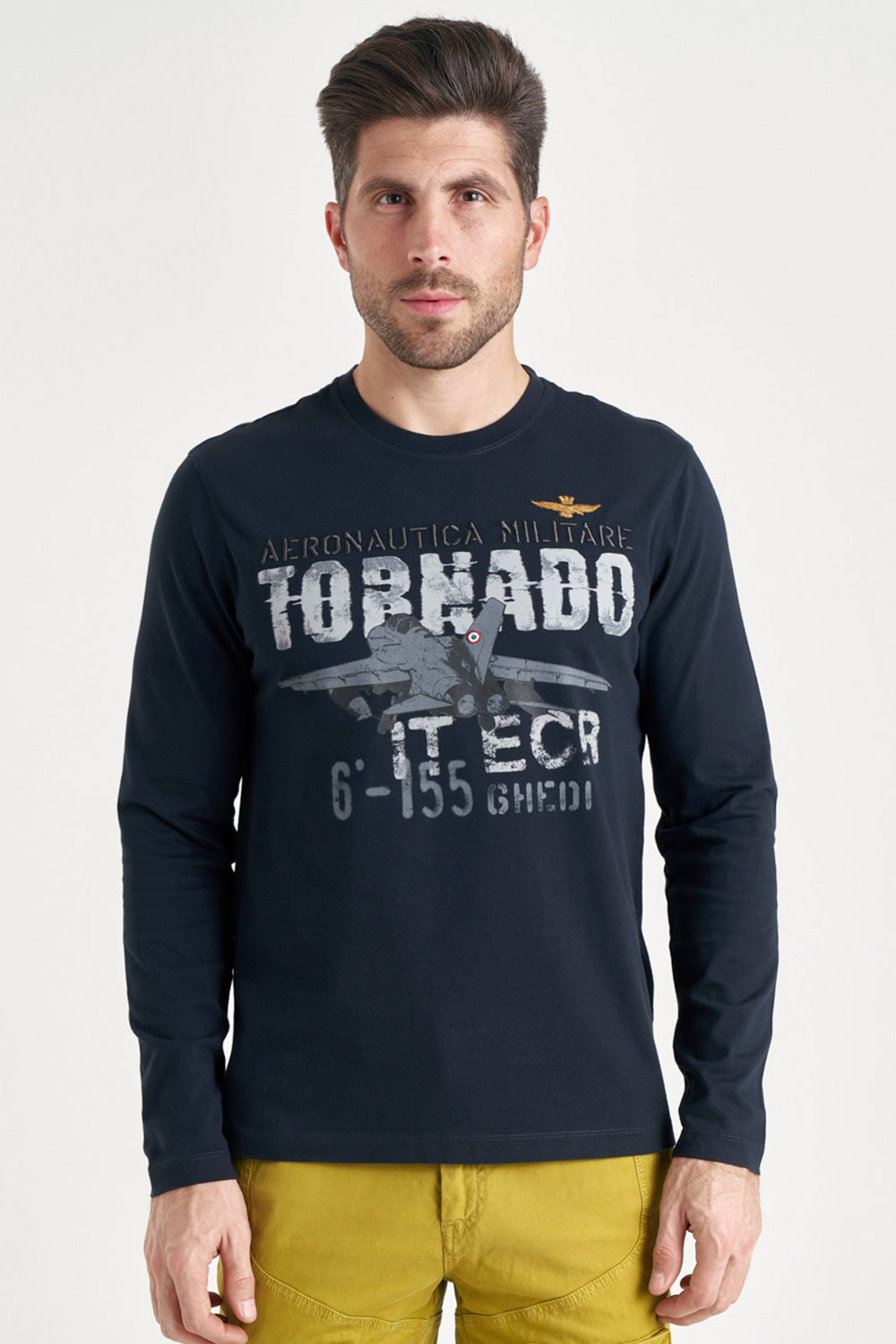 

Лонгслив с большим принтом Tornado Aeronautica Militare 4424 XXL