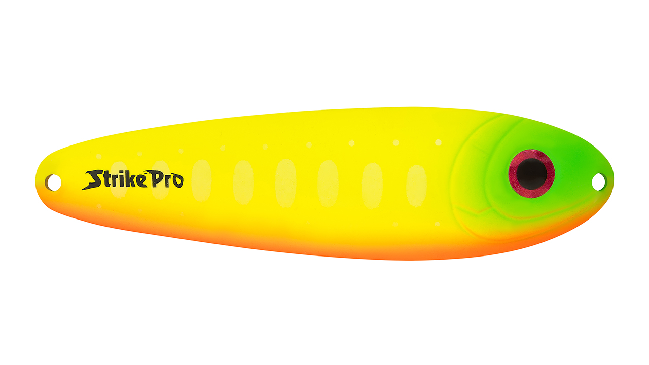 

Блесна колеблющаяся Strike Pro BUSTER SPOON 140, 140 мм, 45 гр, Тройник, цвет: A178S Lemon Mat Tiger, (ST-017#A178S/CP) (145529)