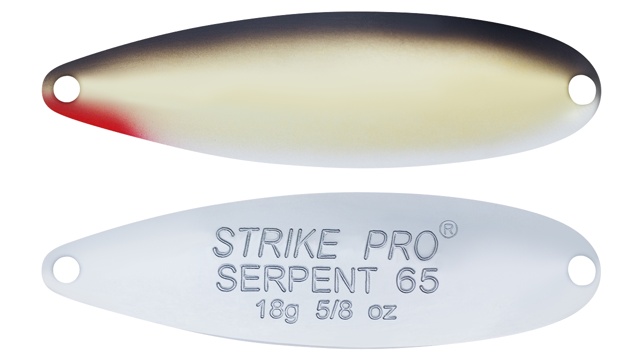 

Блесна колеблющаяся Strike Pro Serpent Treble 65H, 65 мм, 18 гр, Тройник, (ST-010A1#A010GPE-CP) (33849)