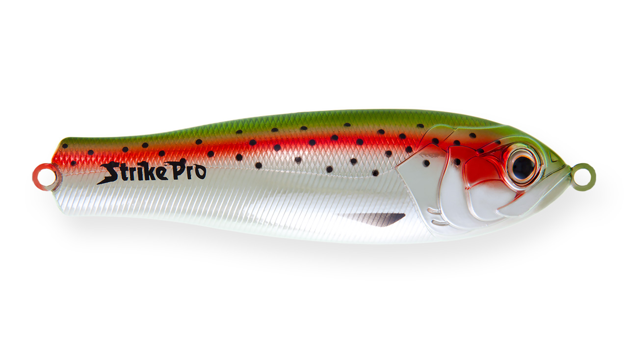 

Блесна колеблющаяся Strike Pro Salmon Profy 115, 115 мм, 45 гр, Тройник, цвет: 71E Trout Silver, (PST-03A#71E-71E) (145571)