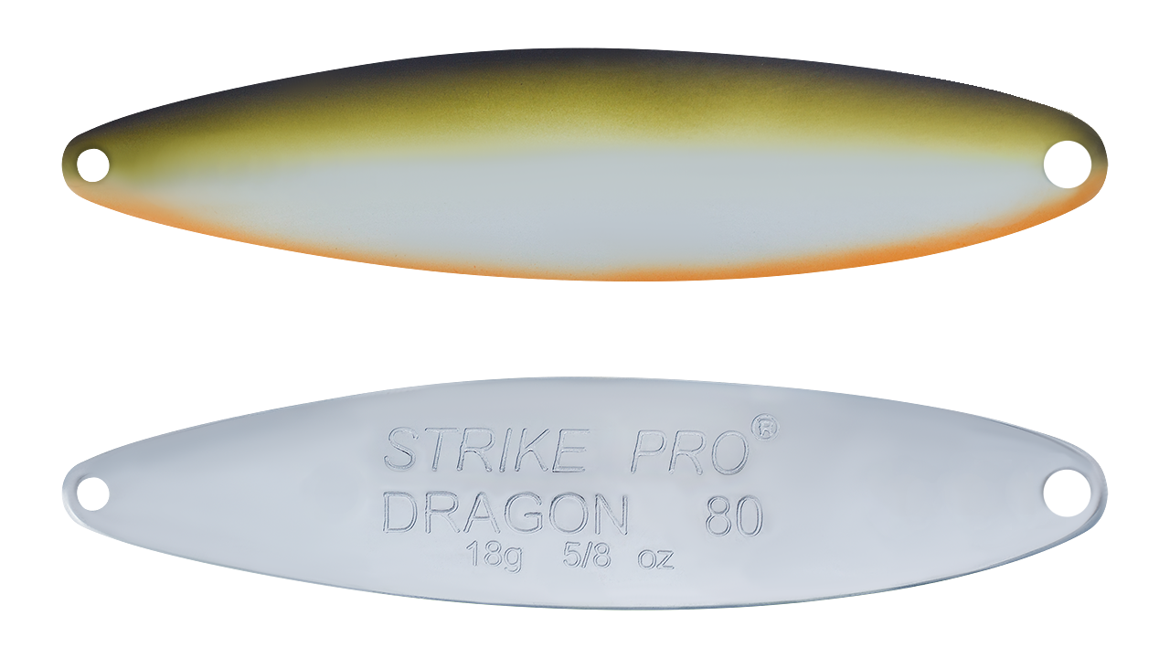 

Блесна колеблющаяся Strike Pro Dragon Double 80M, 80 мм, 18 гр, Двойник-незацепляйка, (ST-07FD#A122E-CP) (96133)