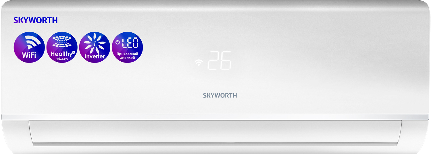 Акція на Кондиционер Skyworth SMVH09B-2A2A3NH(I)/(O) INV WiFi R32 від Rozetka UA