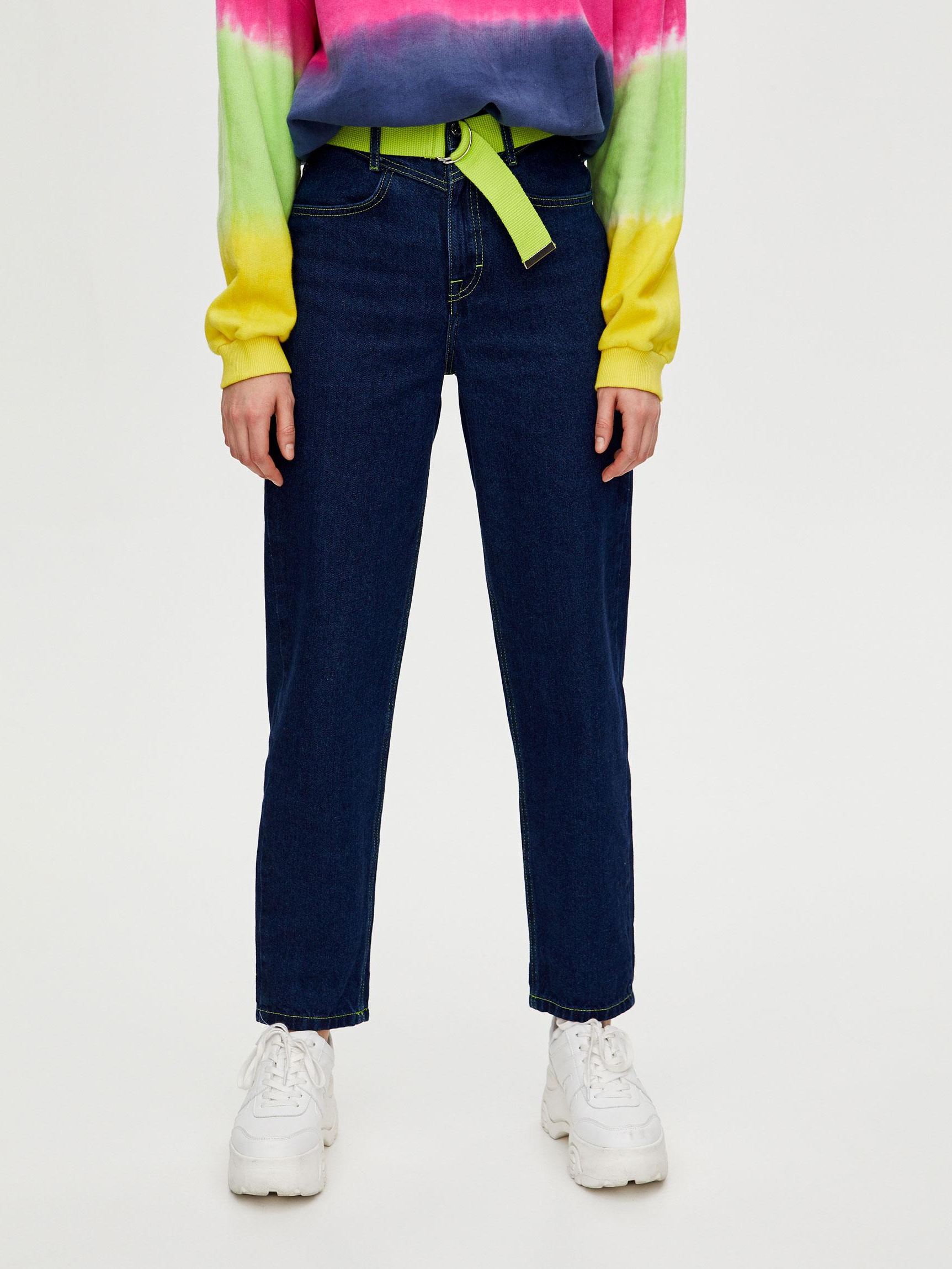 

Джинсы Pull & Bear XAZ240357KYLW  Темно-синие, Джинсы Pull & Bear XAZ240357KYLW 36 Темно-синие