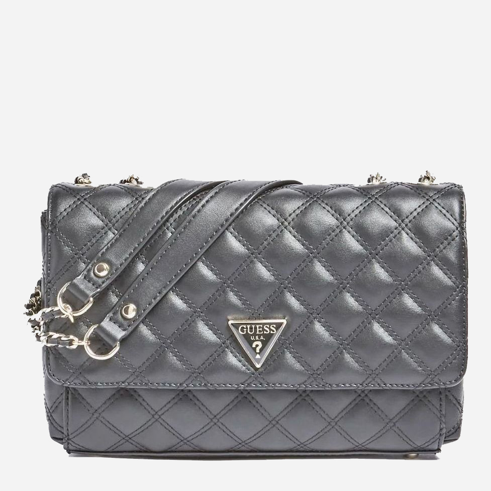 

Женская сумка Guess Cessily Convertible Xbody Flap HWEV7679210-BLA Черная