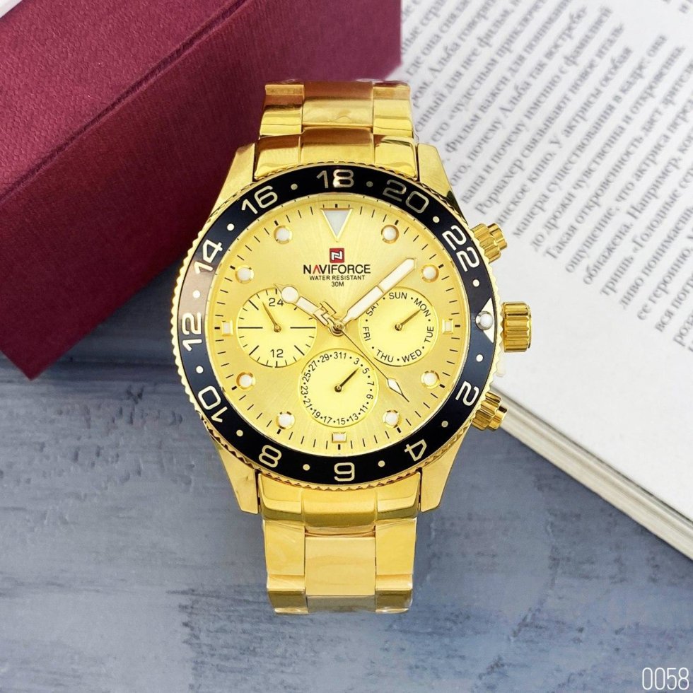

Часы наручные Naviforce NF9147 Gold-Black 1096-0058