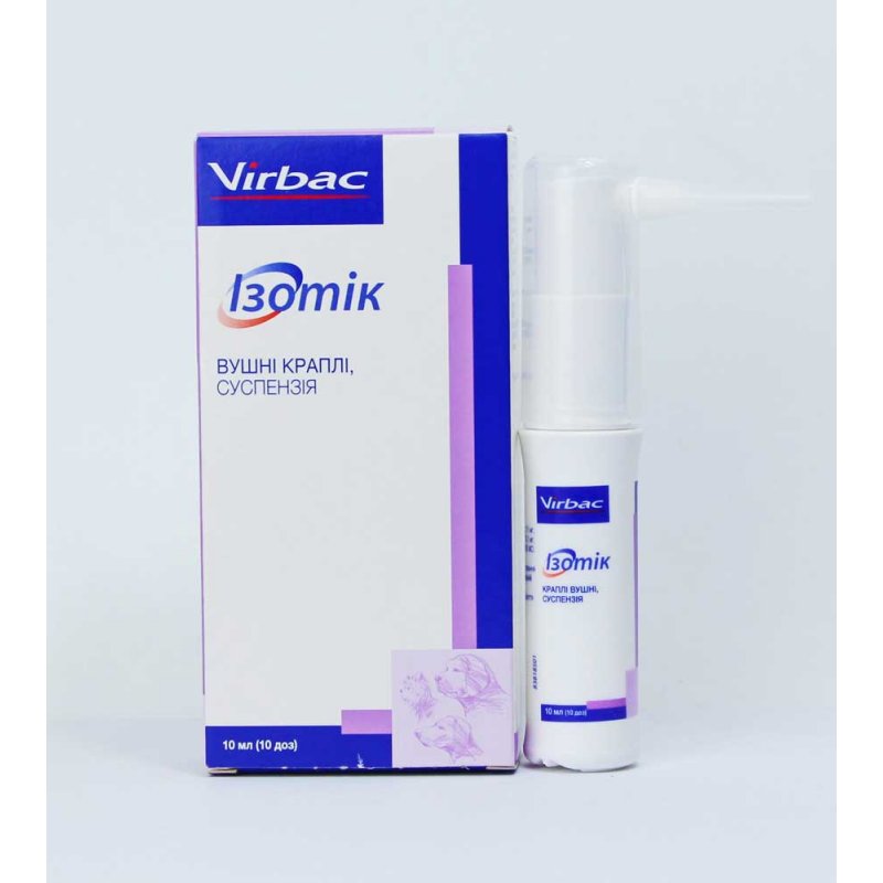 Вушні краплі Ізотік Вірбак Изотик Вирбак (ушные капли) Easotic Virbac ...